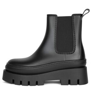 Jeffrey Campbell Rain-Storm Platform Chelsea Boot. Size 9 M. Synthetic Upper